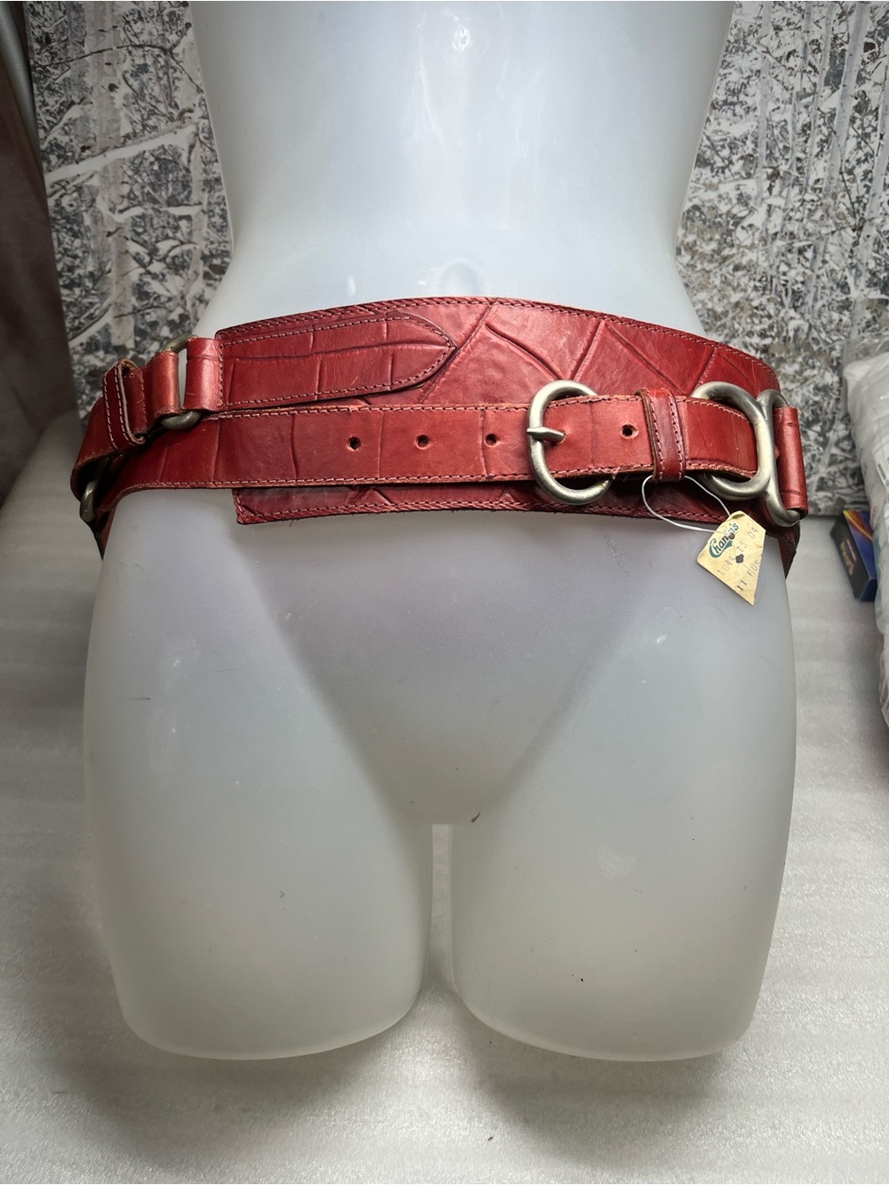 Locomotive by Doppia Vita:NEW Leather Belt Italy Sz 100